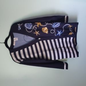 Talbot's nautical cardigan